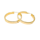 Pendientes Aros de Oro de 18 Kilates con Greca