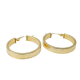 Pendientes de Oro de 18 Kilates Aros con Greca