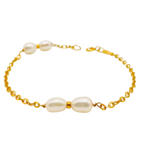 Pulsera de Oro 18 Kilates con Perlas