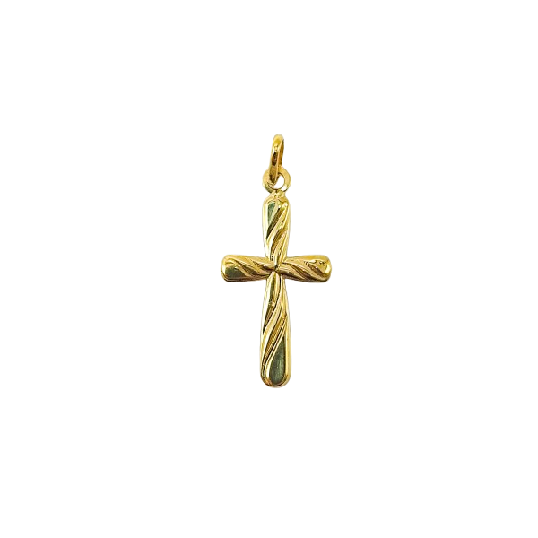 Cruz de Oro de 18 Kilates Labrada