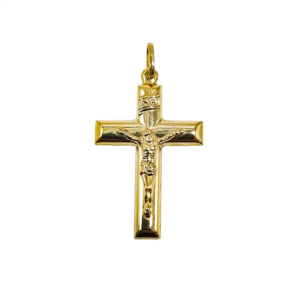 Cruz de Oro de 18 Kilates con Cristo