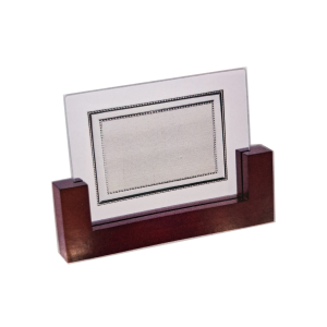 Placa Homenaje Madera - Cristal