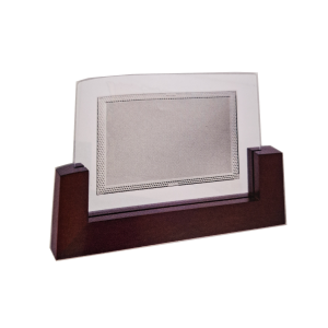 Placa Homenaje Madera - Cristal