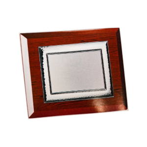 Placa Homenaje Madera - Aluminio