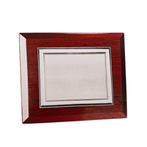 Placa Homenaje Madera - Aluminio