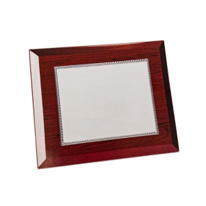Placa Homenaje Madera - Aluminio