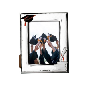 Portaretrato Plata Bilaminada Graduación