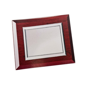 Placa Homenaje Madera - Aluminio