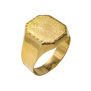 Sortija de Oro 18 Kilates Sello Hombre