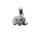 Colgante Oro Blanco de 18 Kilates Elefante Suerte