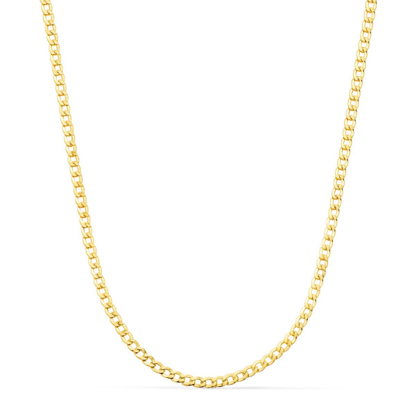 Cadena de Oro de 18 Kilates 60cm Barbada Cadena de Oro de 18 Kilates 60cm Barbada