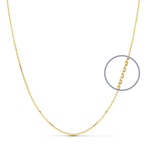 Cadena de Oro de 18 Kilates 60cm Forzada