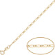 Cadena de Oro de 18 Kilates Cartier 1x1 60cm