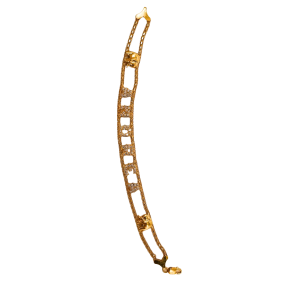 Pulsera de Oro Oro de 18 Kilates Nombre ANDREA Con Elefantes
