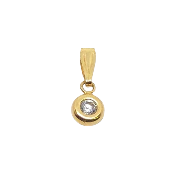 Colgante Oro 18 Kilates Circonita