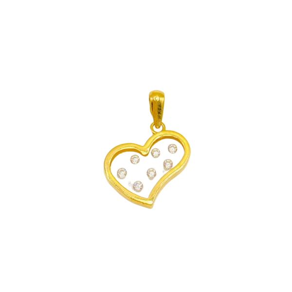 Colgante de Oro de 18 Kilates Corazón