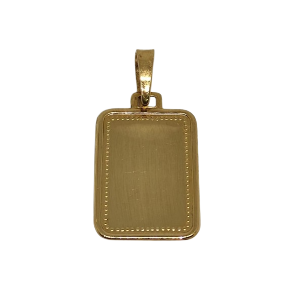 Colgante Placa Oro 18 KILATES