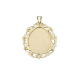 Colgante de Oro 18 Kilates Placa con Orla