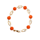 Pulsera de Oro de 18 kilates y Corales