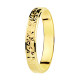 Alianza Oro Amarillo 18 Kilates Estrellas 3mm