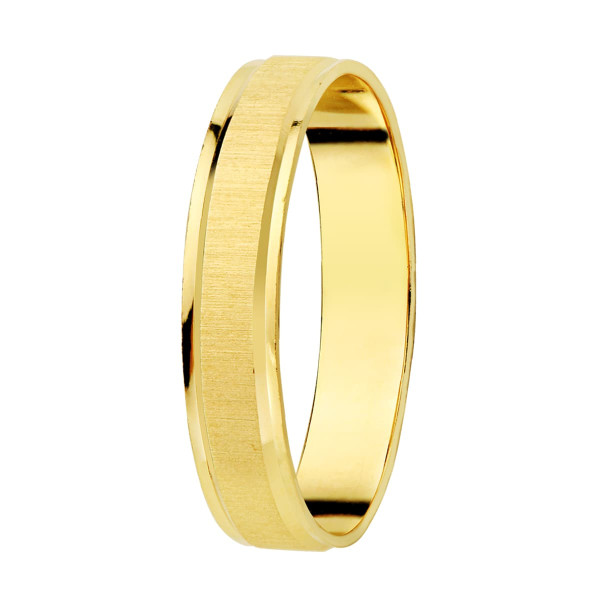 Alianza de Oro Amarillo 18 KILATES Mate-Brillo