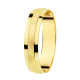 Alianza Maciza de Oro Amarillo 18 Kilates 4 mm
