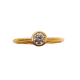 Sortija de Oro 18 Kilates y Diamante