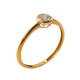 Sortija de Oro 18 Kilates y Diamante