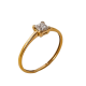 Sortija de Oro de 18 Kilates y Diamante