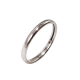 Alianza de Oro Blanco de 18 Kilates y Diamante 2.5mm
