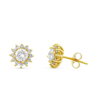Pendientes de Oro de 18 Kilates y Diamantes