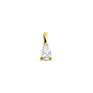Colgante de Oro Amarillo de 18 Kilates y Diamante.