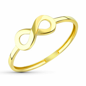 Sortija de Oro de 18 Kilates Infinito