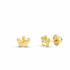 Piercing de Oro de 18 Kilates Oreja Corona