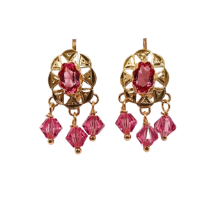 Pendientes de Oro de 18 Kilates Cubanas