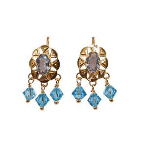 Pendientes de Oro de 18 Kilates Cubanas